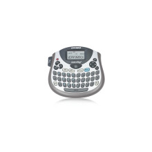 LetraTag LT-100T Labelling Device, Portable Labeling Device with QWERTZ Keyboard, Silver, Ideal for Office or Home