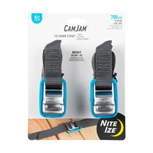 CJWR6-09-2R6 CamJam Strap, Zinc Alloy Buckle + Extra Strong Tie Down Equipment, Furniture and Supplies, 700 lb. Load Limit, 6 ft. Webbing 2 Pack,
