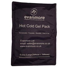 Extra Large Reusable Hot Cold Gel Pack - Evanmore XL Easy to use Flexible Long Lasting, Microwaveable Freezable Back Backache Shoulder Waist Wrap Pain