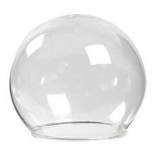 Clear Glass Baseless Hanging Bauble, D: 8 cm, hole size 5 cm, transparent, 4pcs