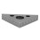 Mini Right Angled Ruler, 45/90 Degrees Multifunctional Measuring Tool with Precise Scale, Protractor for Woodworking, Universal Metal Angle 2