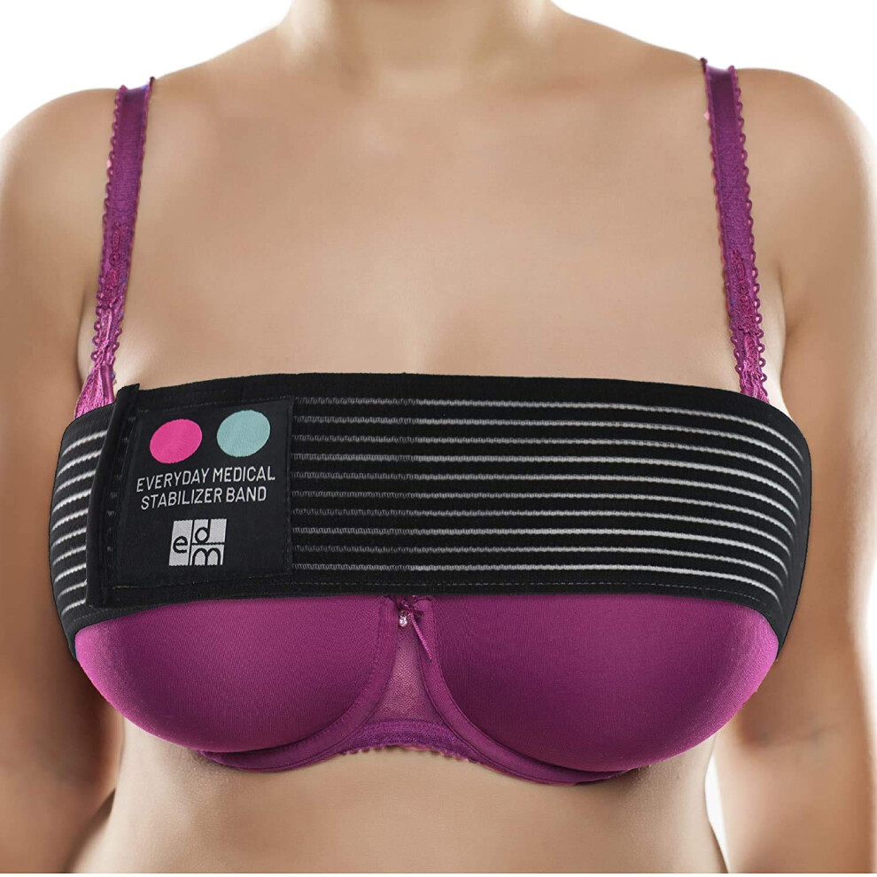 Everyday Medical Breast Implant Stabilizer Band I Post Surgery Breast Augmentation And Reduction Strap I Chest Belt I Breast Support Bandage I One Size Fits All