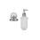 Croydex Hampstead Wall Mounted Soap Dispenser with Zinc Alloy Construction, Chrome 4