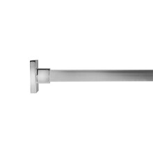 AD116441 Square Section Shower Curtain Rod With Rings Maximum Length 2500mm Chrome