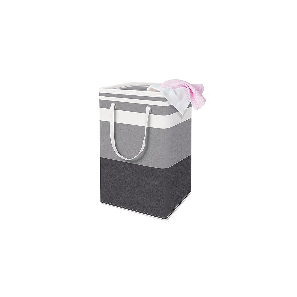 75L Large Laundry Basket Bag-Waterproof, Freestanding Clothes basket laundry Hamper - Collapsible Tall Washing Basket with Extended Handles for