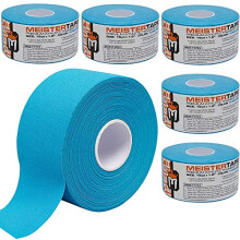Meister Premium Athletic Zinc Oxide Trainer's Tape for Sports and Medical - 13.7m x 3.8cm - Turquoise - 1 Roll