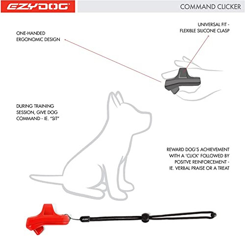 Command Dog Clicker Dog Training, Training Clicker for Dogs, Dog