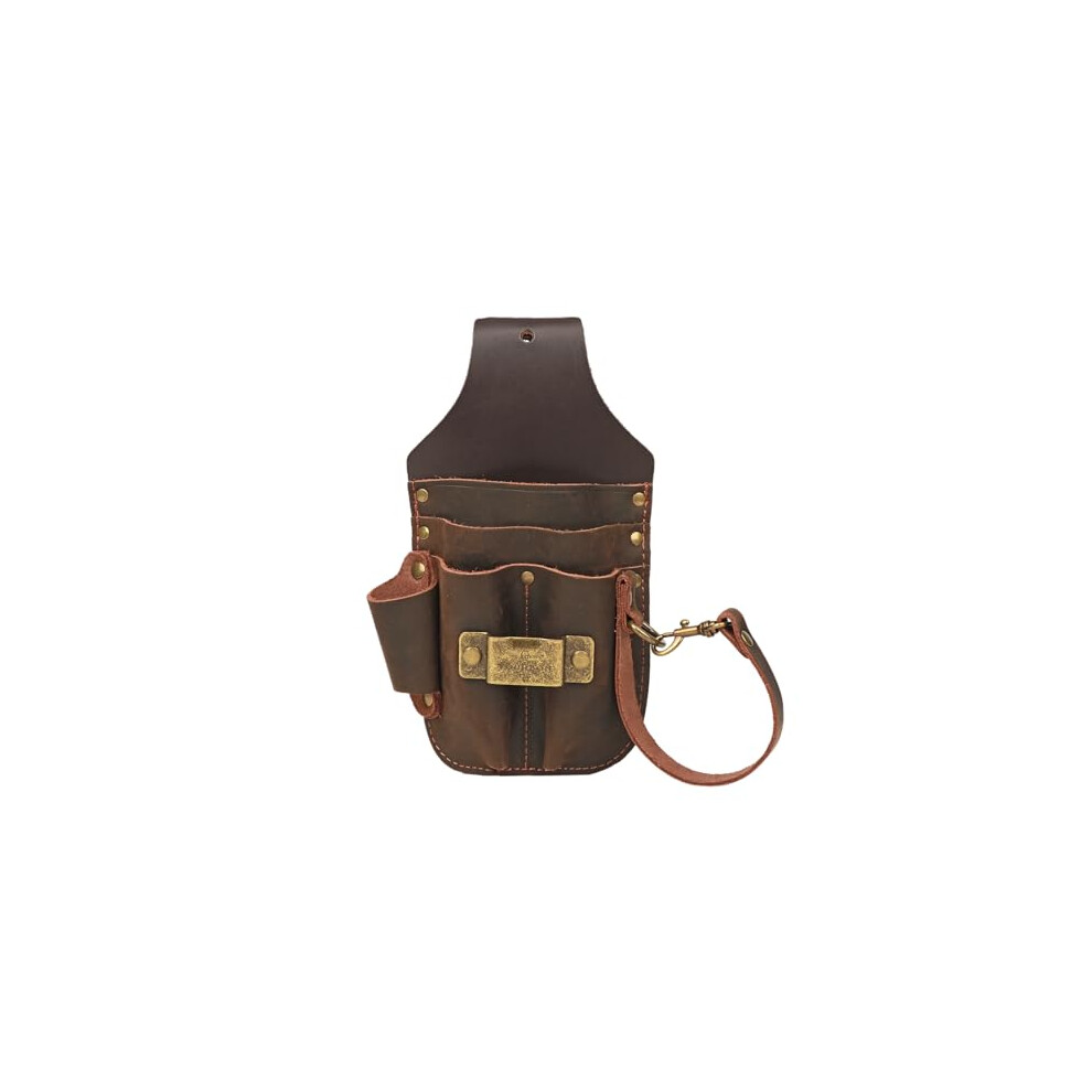 Tourbon Leather Tool Organiser Pouch Work Tool Holder Waist Belt Bag For Builder Carpenter Electrician 749877872456
