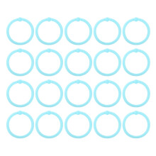 Binder Ring, Loose Leaf Rings 20Pcs Plastic for Menu(green)