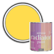 Yellow Heat Resistant Radiator Paint in Satin Finish - Lemon Sorbet 750ml