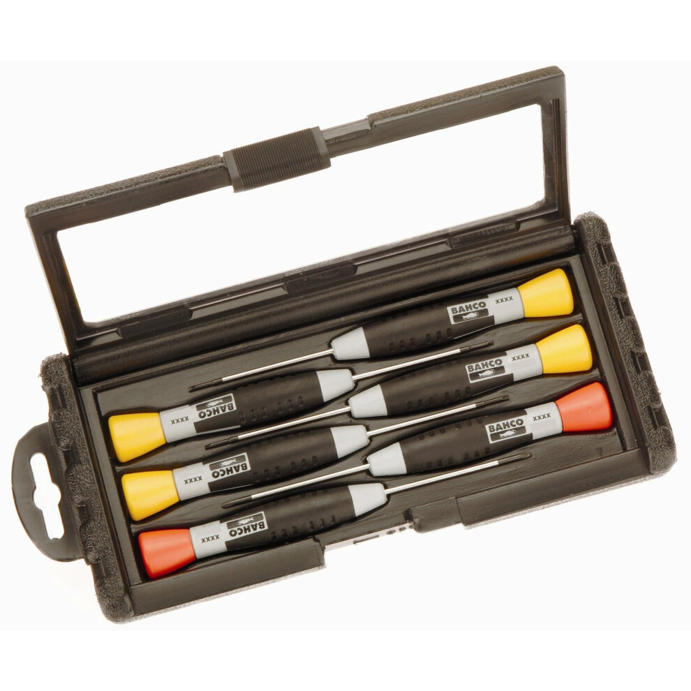 Bahco 706-3 Precision Screwdriver Set Slotted, Multi-Colour