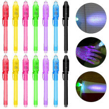 [pack Of 14] Secret Pen With Uv Light, Reusable Invisible Writing Through Light Uv Pen Giveaways Children's Giveaways Children's Birthday Party Favors