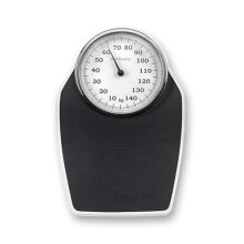 PSD mechanical bathroom scale up to 150 kg, analogue, retro scale in classic design and large scale in frustration-free packaging and reinforced glass