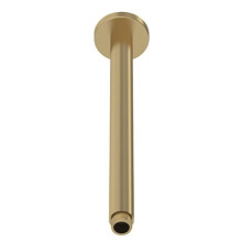 ARM816 Fixed Heads Modern Bathroom Round Ceiling Mounted Shower Arm, 300mm, Brushed Brass
