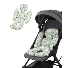 Pram Liner Universal Pushchair Seat Liner Cushion Car Seat Insert Pad Soft Infant Newborn Head and Neck Support Cushion Pillow Mat For Baby Stroller