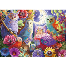 Ravensburger Night Owl Hoot 300 Piece Large Format Jigsaw Puzzle for Adults - 17466 - Every Piece is Unique Softclick Technology Means Pieces Fi