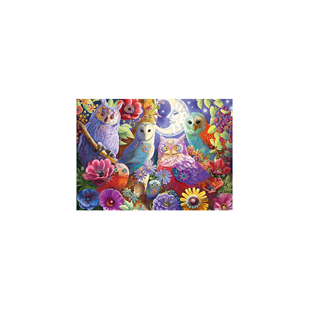 Ravensburger Night Owl Hoot 300 Piece Large Format Jigsaw Puzzle For Adults - 17466 - Every Piece Is Unique Softclick Technology Means Pieces Fi