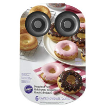 03-3115 Doughnut Baking Tin, Non Stick, Large, 6 Hole, Steel
