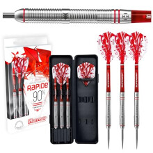 Rapide Darts, 90% Tungsten Steel Tip Darts Set (25g), High Precision Grip Darts, Available in a Range of Weights (16-26g)