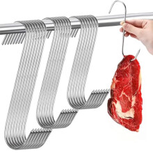 30 PCS Butchers Hooks - Premium Stainless Steel S-Hooks -Upgrade Your Smoking Game Perfect for Meat, Pots, and More!