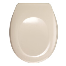 17452100 Bergamo Toilet Seat Adjustable, Rust-Free Stainless Steel Fixings, Duroplast, Beige