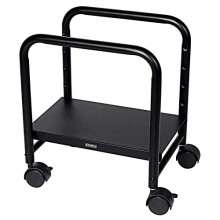 EUREKA ERGONOMIC Computer Tower Stand Height Adjustable Mobile CPU Stand PC Tower Rolling Cart Steel CPU Holder with Locking Caster Wheels for Home