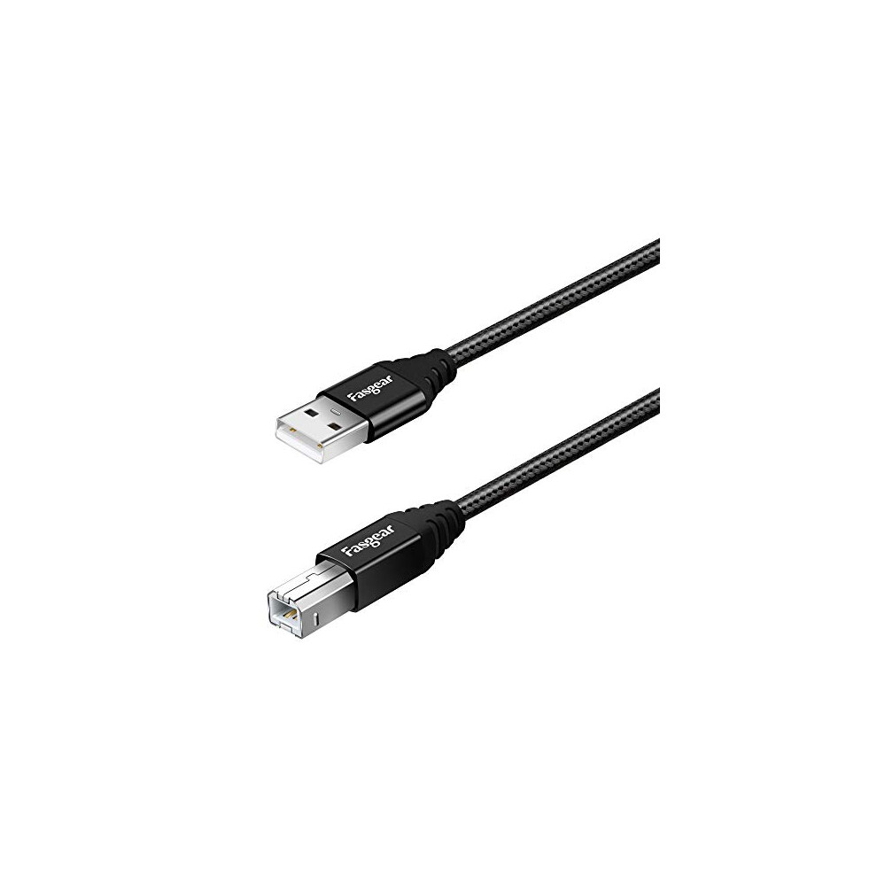 Usb B Midi Cable, Usb 2.0 Printer Cable Usb, A Male To B Male Scanner Cord High Speed For Canon, Hp, Brother, Lexmark, Epson, Dell, Midi Keyboard Black 669818812511