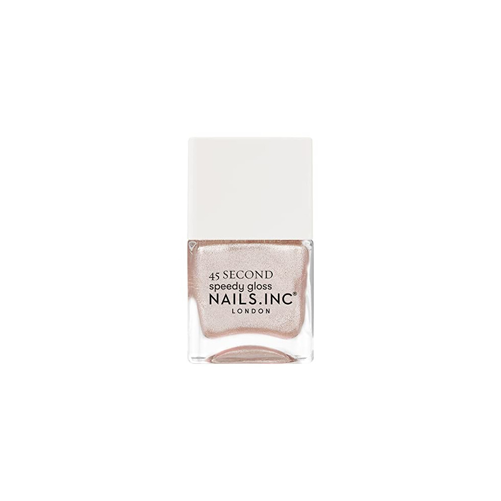 Nails 45 Second Speedy Gloss Keeping It Real In Kensington 14ml, Shimmery Pink Nail Polish