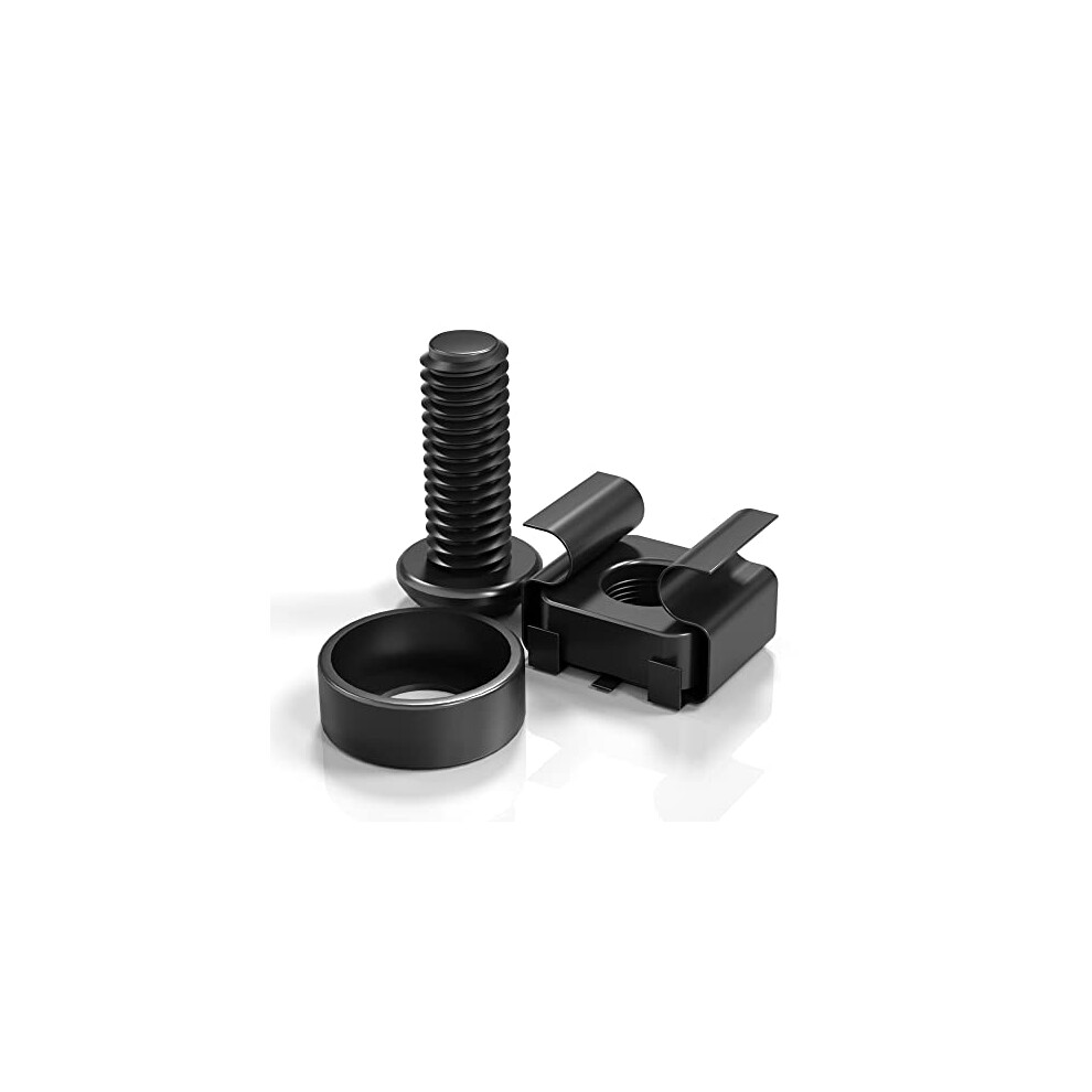 M6 X 16Mm Rack Mount Cage Nuts, Screws And Washers For Rack Mount Server Cabinet, Rack Mount Server Shelves, Routers, 50 Pack Rack Mount Screws And 710619567794
