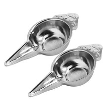 Stainless Steel Baby Feeder Spoon for Baby | Food Feeder Bonda | Baby Feeding Spoon | Paladai for New Born Pack of 2 15ML Each, Silver