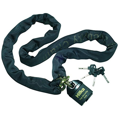 Hilka 71110010 Hi Security Padlock and Chain, 1.1 m