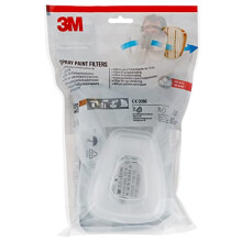 Spray Paint Filters 6002 CR, A2P2, 1 Kit, White