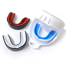 4 Set Sports Mouth Guard Adults Gum Shield Mouthguard Portable Case Rugby Hockey Boxing Junior Judo Karate Bite Mouldable Lacrosse Football MMA