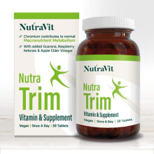 NUTRATRIM - Weight Management Supplement | Slimming Tablets - 30 Tablets - Helps Achieve Weight Goals & Digestion | with Raspberry Ketones, Apple