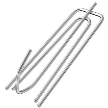 45 PCS Stainless Steel Curtain Pleat Hooks, Heavy Duty Metal Long Curtain Hooks