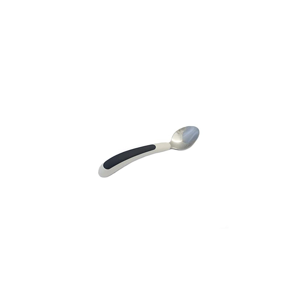 Nrs Healthcare White/Black Kura Care Easy Grip Adult Teaspoon, &