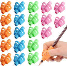 JustBlanks 20 stk Blyantgreb til b?rn H?ndskrift - Blyantholder til b?rn Blyantgreb Skrivev?rkt?j Skrivestillingskorrektionsv?rkt?j til sm?b?rn F