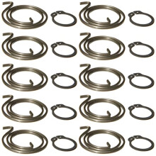 Door Handle Spring Repair Kit (Ten 2.5-Turn, 2mm Thick, 30mm Diameter coils Plus Ten circlips)