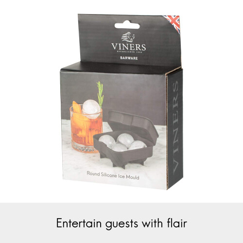Viners Barware Round Silicone Ice Mould 1