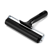 QWORK 6 Inch Rubber Brayer Roller, Paint and Ink Roller for Screen Print Making, Stamping and Scrapbooks