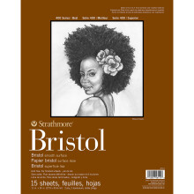 STR-475-2 15 Sheet Bristol Plate Pad, 11 by 14", White, 11"X14"