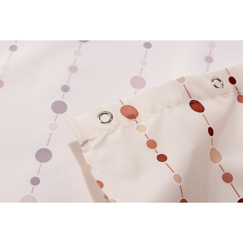 Croydex Dotty Textile Shower Curtain,1800 x 1800mm 2