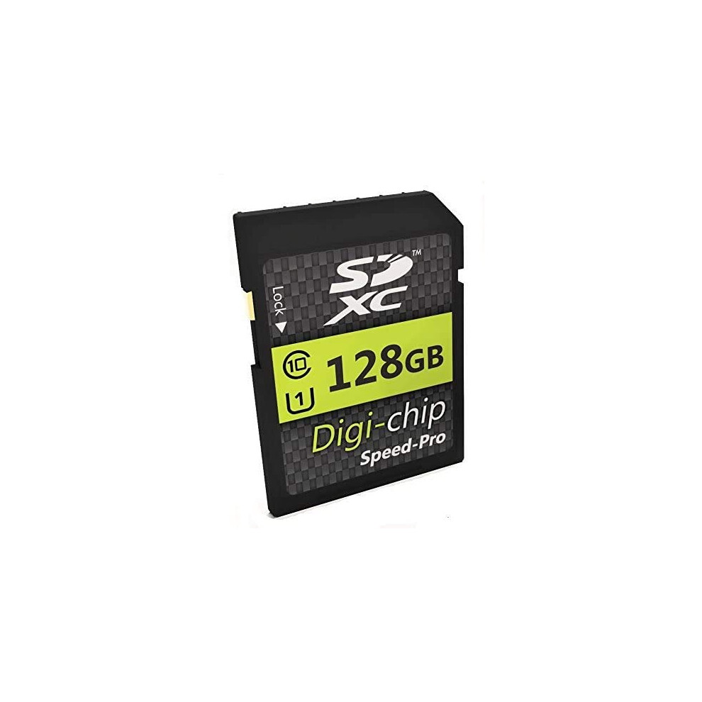 Digi Chip 128GB SDXC Class 10 Memory Card For Nikon Coolpix A1000, B600, P950, W150 Cameras