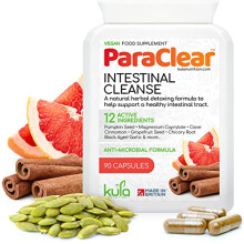 ParaClear - Intestinal Cleanse Complex - Strong Digestive Detox - 90 Vegan Capsules - Natural Herbal Food Supplement with Magnesium, Cinnamon, Cloves,
