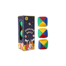 Set of 3 Juggling Balls | Beginners Professional | Circus Play Time | Multi-coloured | Gift Boxed | Aged 3+ Years | Gift For All | Traditional Toys