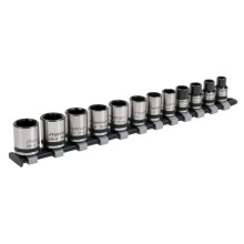 AK2741B 12pc 3/8"Sq Drive Lock-On Socket Set - Black Series