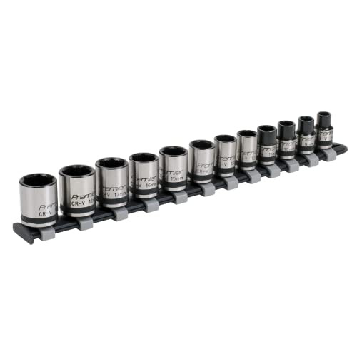 Sealey AK2741B 12pc 3/8"Sq Drive Lock-On Socket Set - Black Series