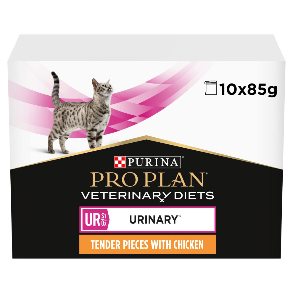 Pro Plan Veterinary Diets Ur Urinary Wet Cat Food Chicken 10X85g