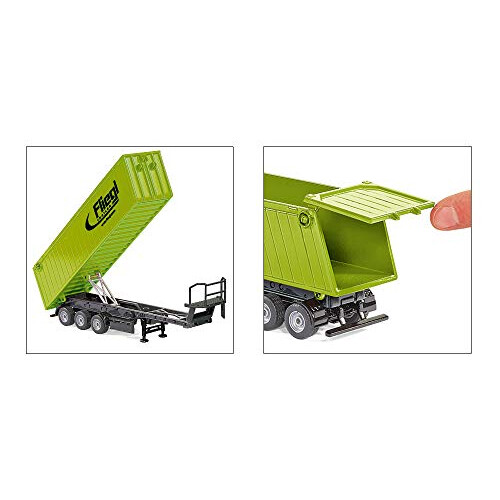 Traktor med frontlæsser, trailer og tipvogn 2