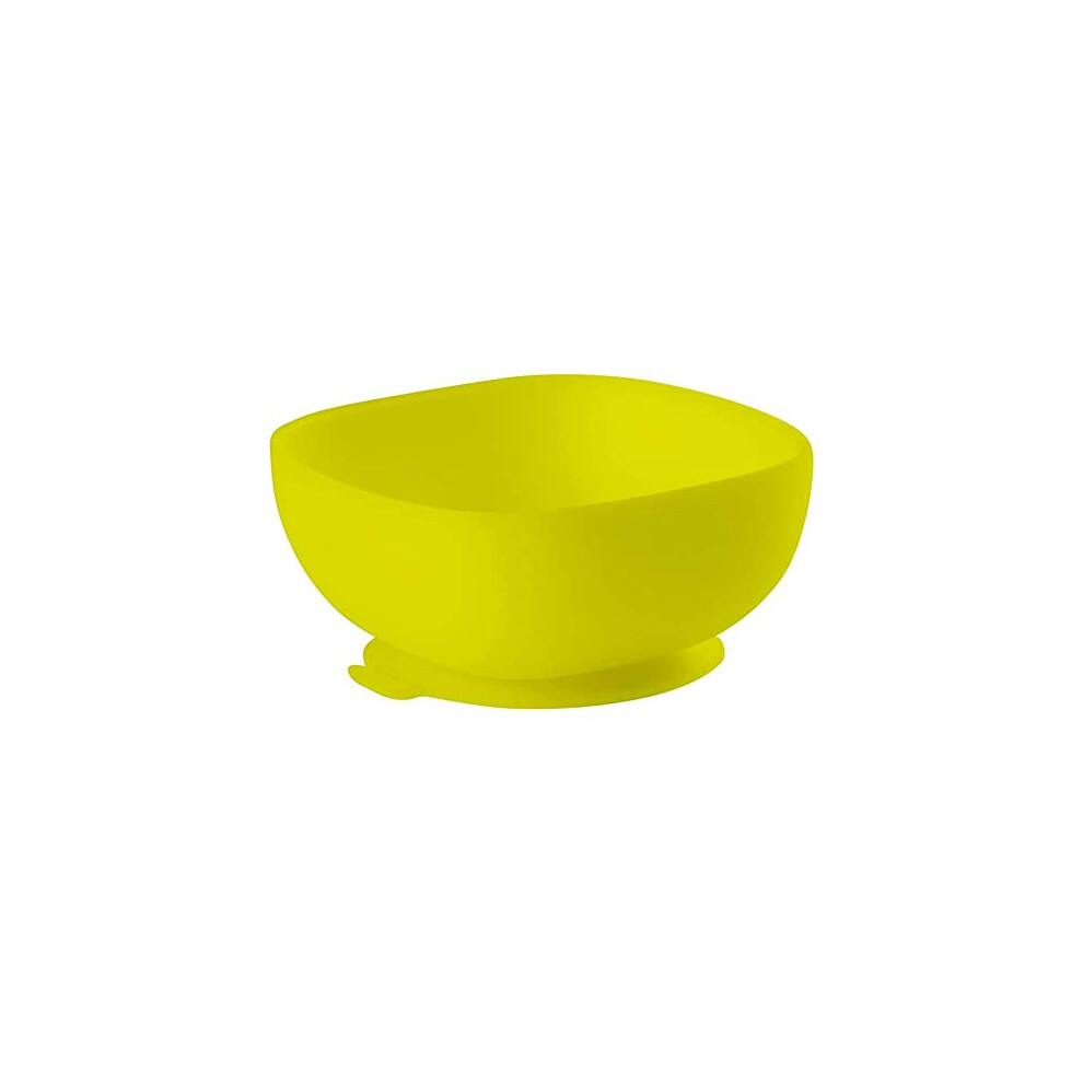 BÃABA - Silicone Bowl with Suction Cups - Baby and Children - Food and Weaning - Non-slip - Sticks perfectly to the table and the high chair tray -